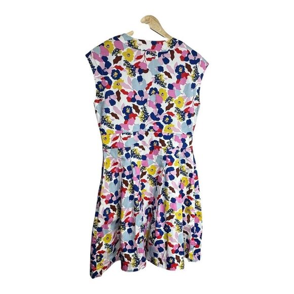 Boden Clemmie Floral Ivory Peony Burst Faux Wrap Fit and Flare Dress size 6R - Picture 4 of 8